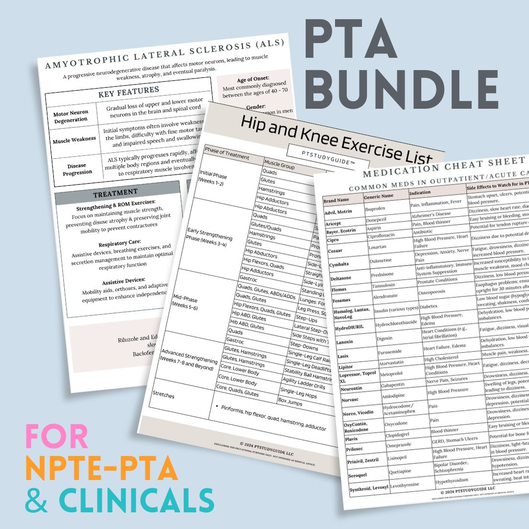 PTA Clinical Rotation & NPTE Prep Bundle