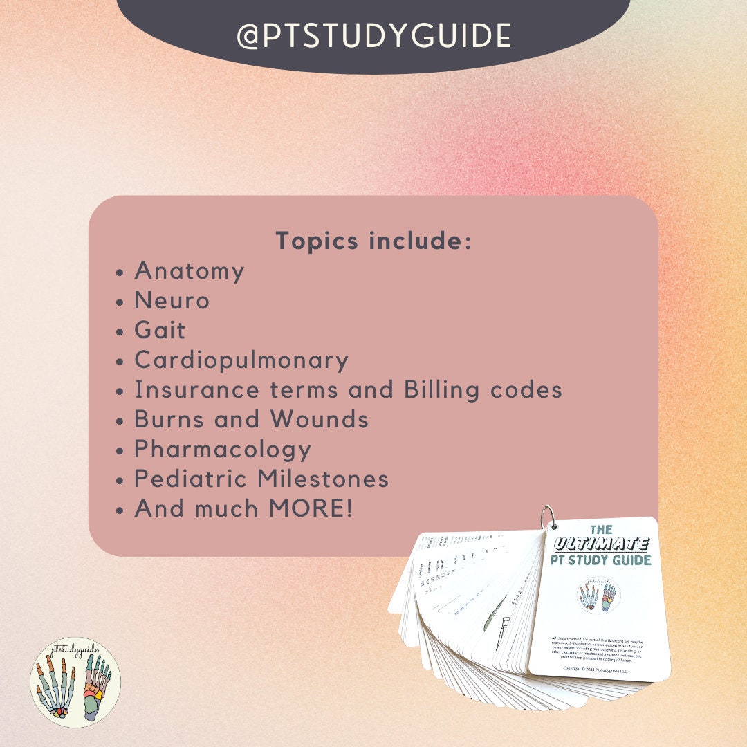 The Ultimate PT Study Guide Hard Copy Set - Ace Your Physical Therapy Exams