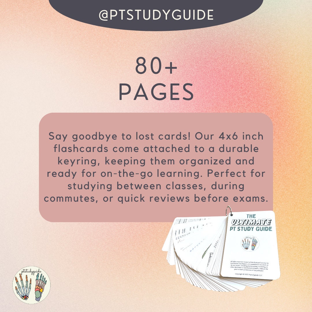 The Ultimate PT Study Guide Hard Copy Set - Ace Your Physical Therapy Exams
