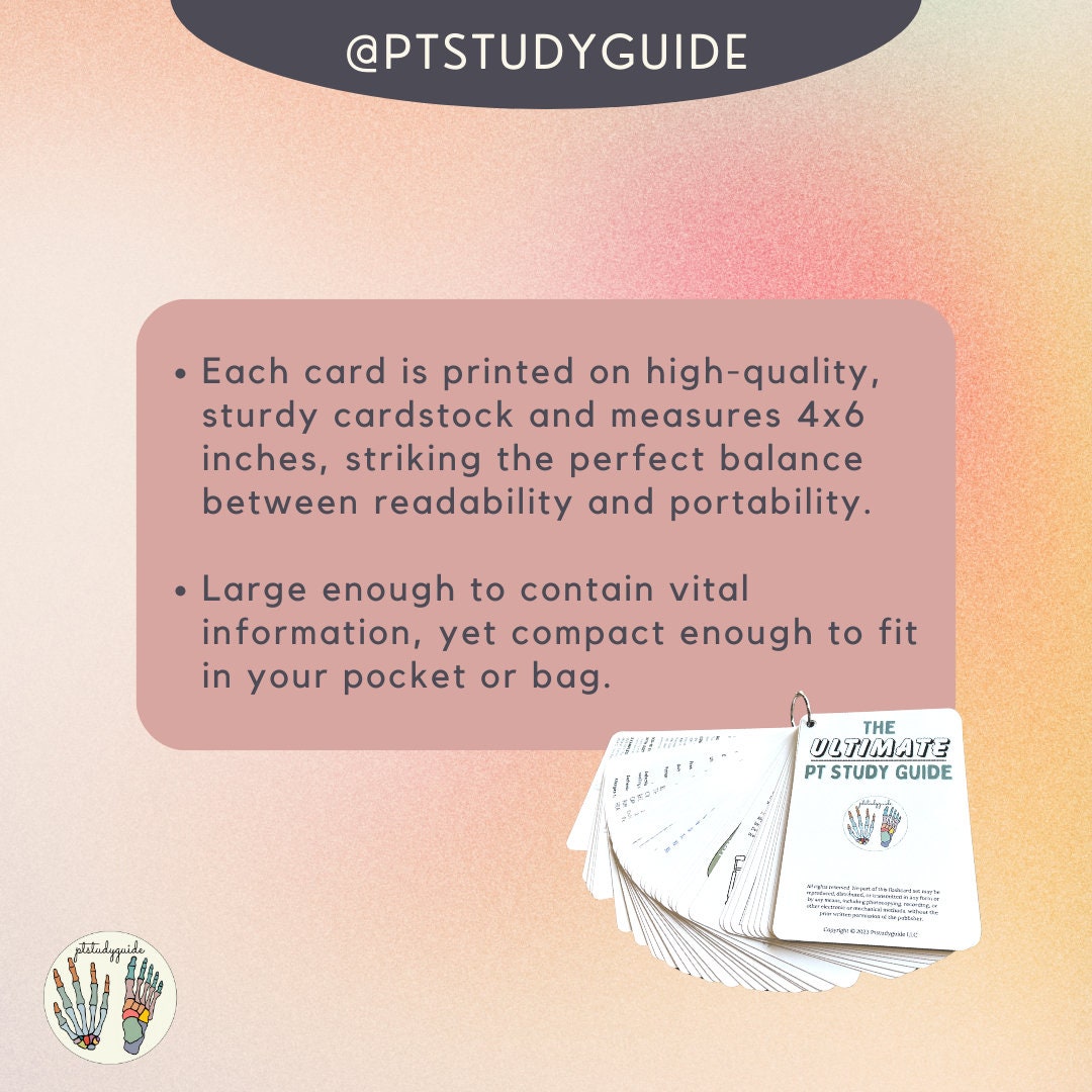 The Ultimate PT Study Guide Hard Copy Set - Ace Your Physical Therapy Exams