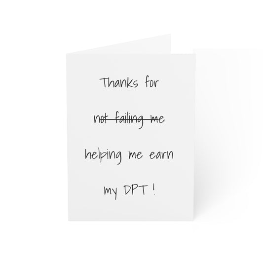 Thank You Card for CI/Professor