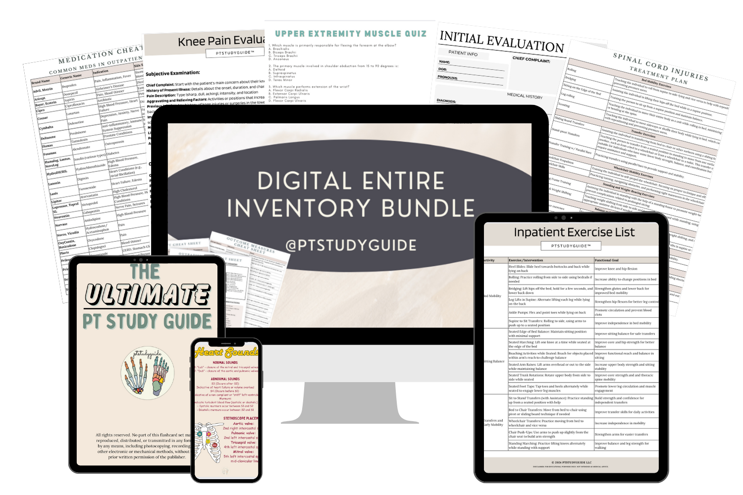 Digital Entire Inventory Bundle - PDF Download – Ptstudyguide